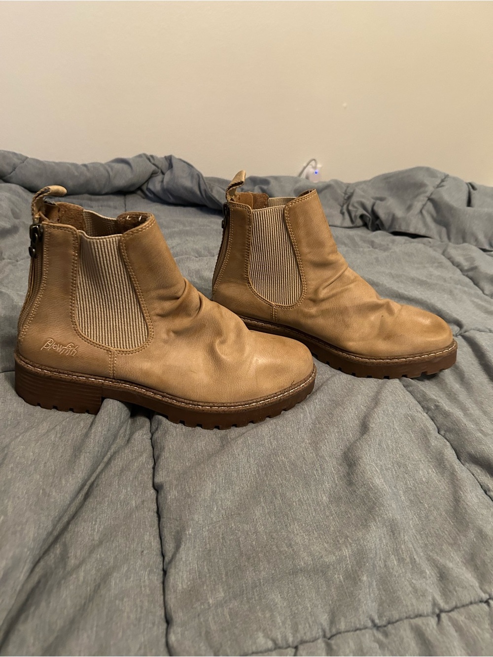 Tan Blowfish Ankle Boots for Women 8 1/2